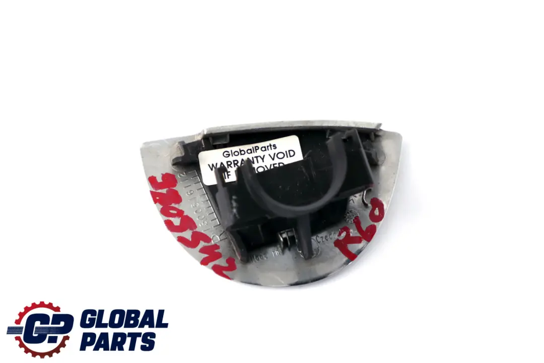 Front Bumper Right O/S Headlight Nozzle Cover Chrome to Mini Cooper R60 R61 with Part number 9805542 Mini Cooper R60 R61 Front Bumper Right O/S Headlight Nozzle Cover Chrome - SKU 9805542 - Part number 9805542