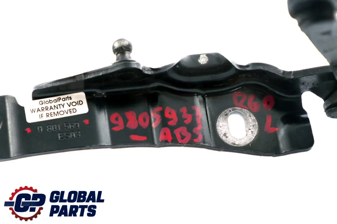 Mini Cooper R60 R61 Sinistra Cerniera Cappuccio Motore Cofano Nero 980156 - SKU 9805937-ABS - Numero di parte 9805937