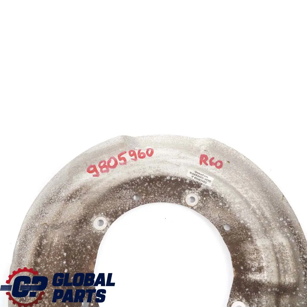 Arriere Gauche Droite Bremssattelscheibe Frein Garde-Boue pour Mini R60 R61 à propos du numéro de pièce 9805960 Mini R60 R61 Arriere Gauche Droite Bremssattelscheibe Frein Garde-Boue - SKU 9805960 - Numéro de pièce 9805960