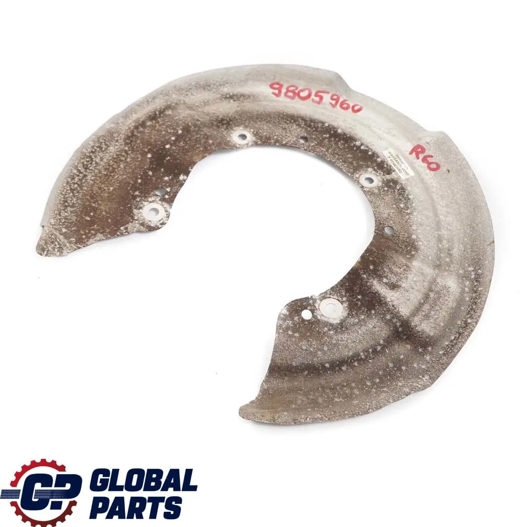 Osłona tarczy tylna prawy lewy tył do MINI R60 R61 o numerze 9805960 MINI R60 R61 Osłona tarczy tylna prawy lewy tył - SKU 9805960 - Numer Części 9805960