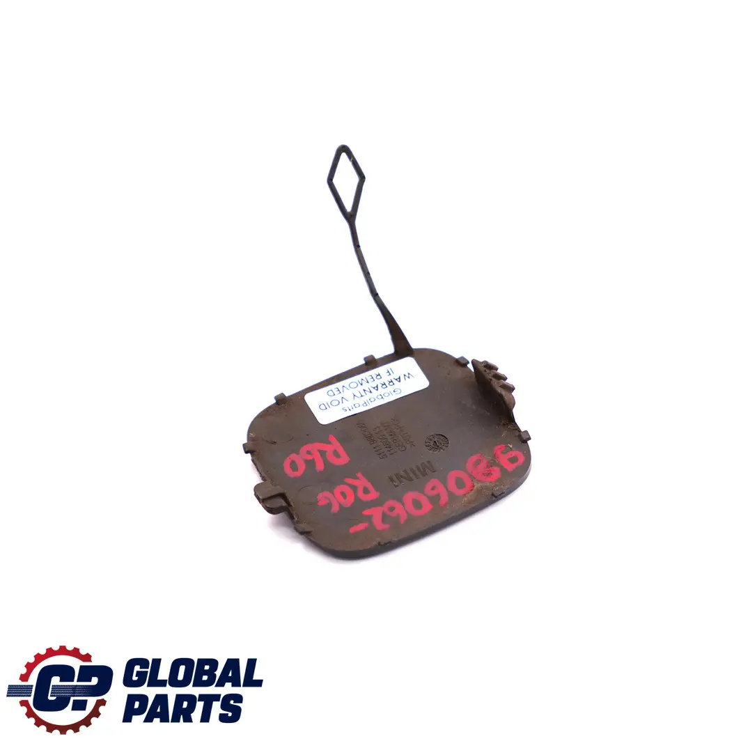 Front Bumper Cover Flap Towing Lug Eye Royal Grey A48 to Mini R60 R61 with Part number 9802066 Mini R60 R61 Front Bumper Cover Flap Towing Lug Eye Royal Grey A48 - SKU 9806062-ROG - Part number 9802066