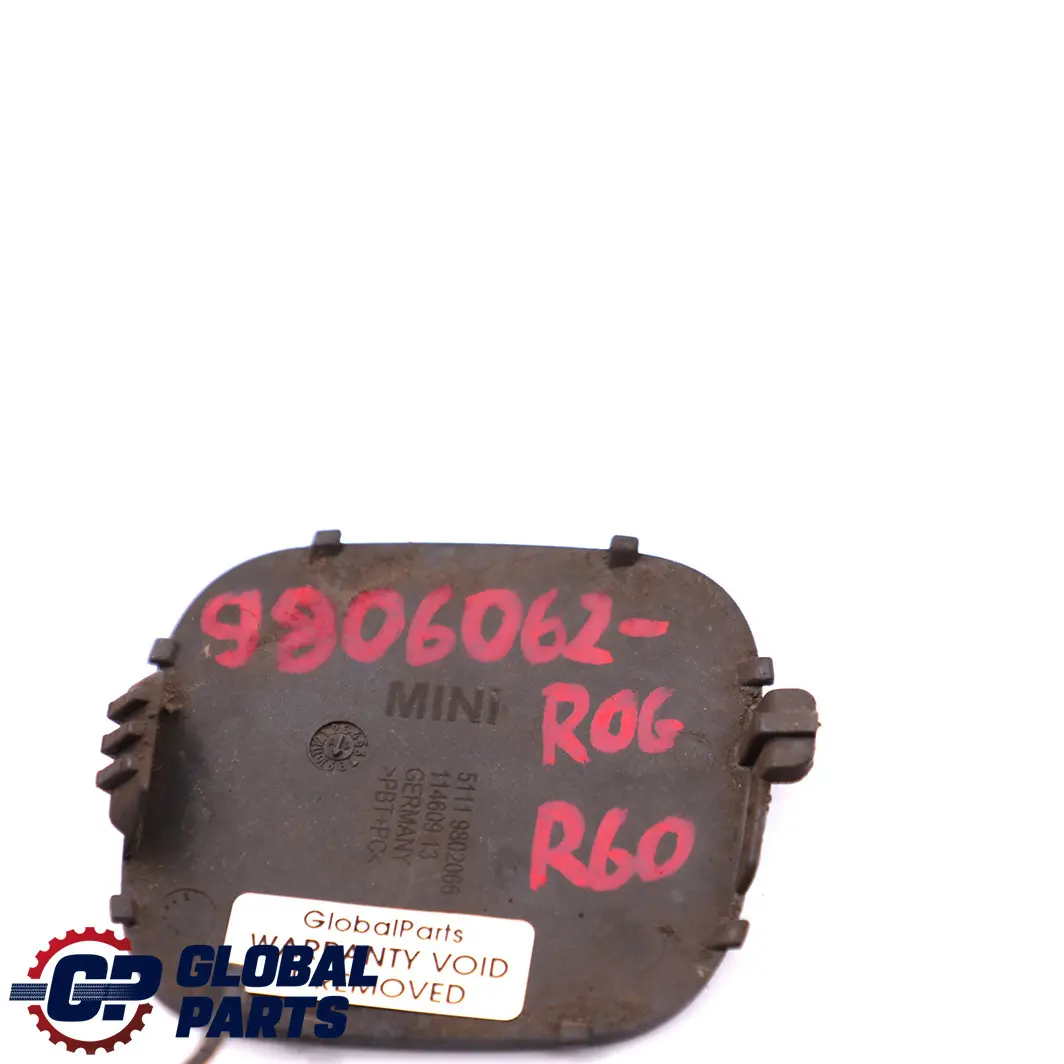 Mini R60 R61 Front Bumper Cover Flap Towing Lug Eye Royal Grey A48 - SKU 9806062-ROG - Part number 9802066