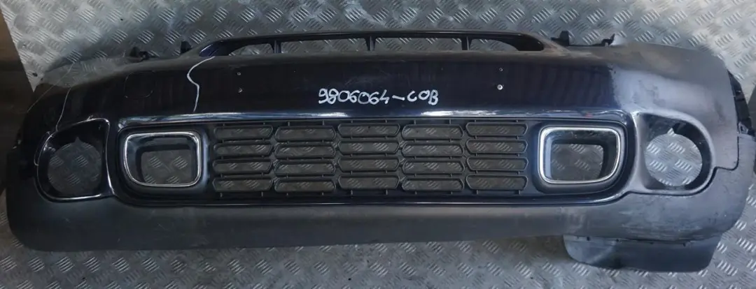 Complete Front Bumper Trim Panel Cosmic Blue - B13 to Mini R60 Cooper S with Part number 9806064 Mini R60 Cooper S Complete Front Bumper Trim Panel Cosmic Blue - B13 - SKU 9806064-COB - Part number 9806064