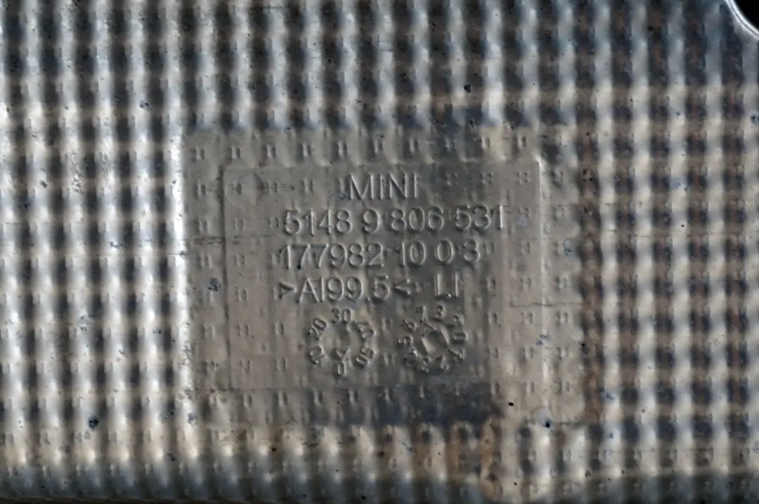 Mini R60 R61 Underbody Underfloor Tunnel Heat Insulation Cover Panel - SKU 9806531 - Part number 9806531