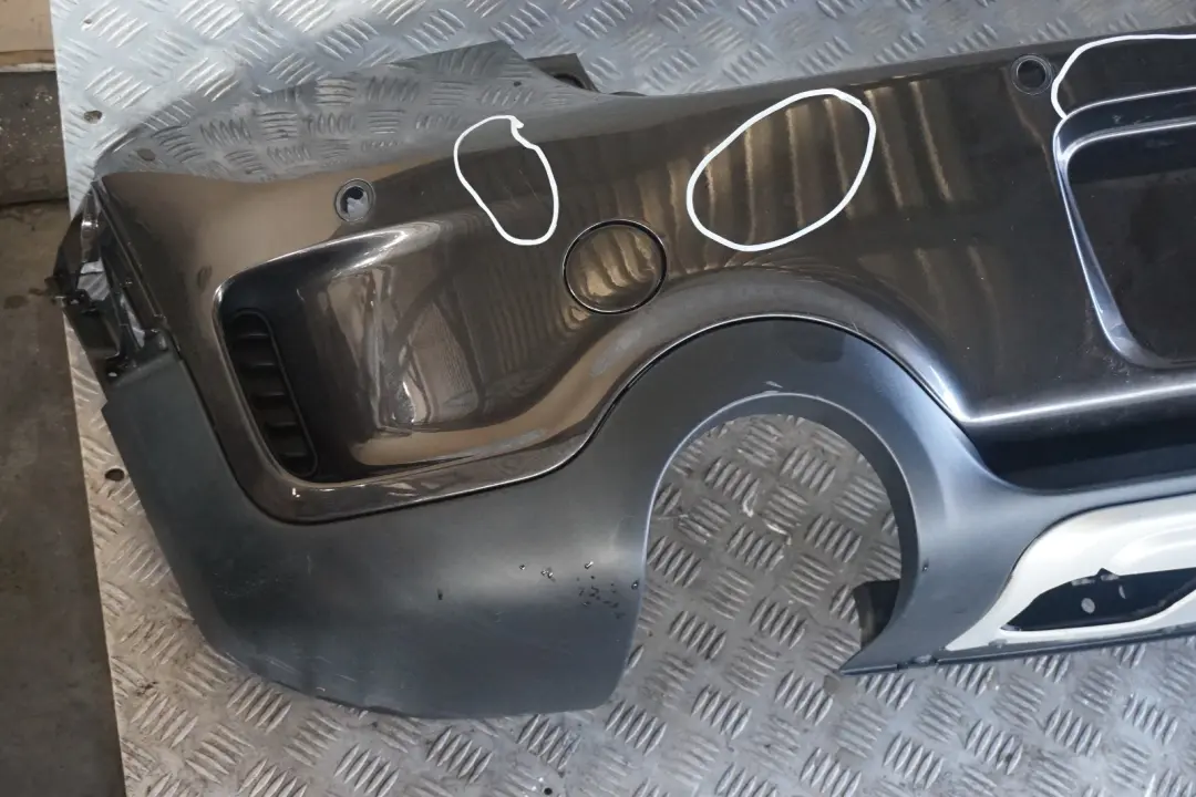 BMW Mini Countryman R60 Cooper S Rear Bumper PDC Midnight Grey Metallic - C12 - SKU 9806647-MNG - Part number 9806647