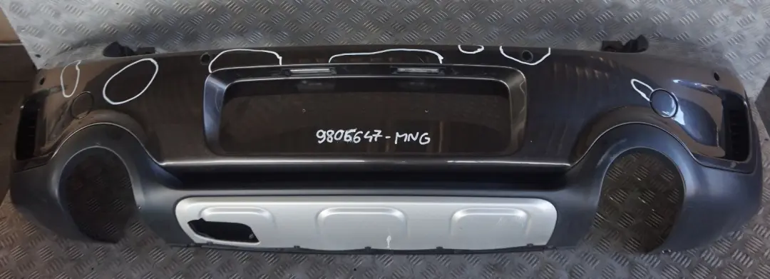 Bumper PDC Midnight Grey Metallic - C12 to BMW Mini Countryman R60 Cooper S Rear with Part number 9806647 BMW Mini Countryman R60 Cooper S Rear Bumper PDC Midnight Grey Metallic - C12 - SKU 9806647-MNG - Part number 9806647