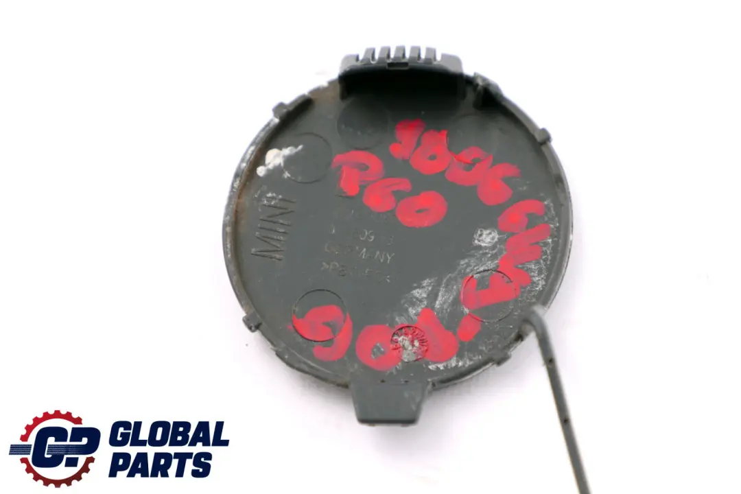 Flap Towing Eye Rear Bumper Left N/S Royal Grey A48 to Mini Cooper R60 Cover with Part number 9806649 Mini Cooper R60 Cover Flap Towing Eye Rear Bumper Left N/S Royal Grey A48 - SKU 9806649-ROG - Part number 9806649