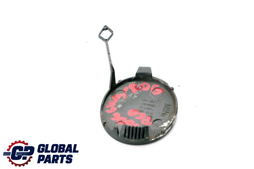 Flap Towing Eye Rear Bumper Left N/S Royal Grey A48 to Mini Cooper R60 Cover with Part number 9806649 Mini Cooper R60 Cover Flap Towing Eye Rear Bumper Left N/S Royal Grey A48 - SKU 9806649-ROG - Part number 9806649