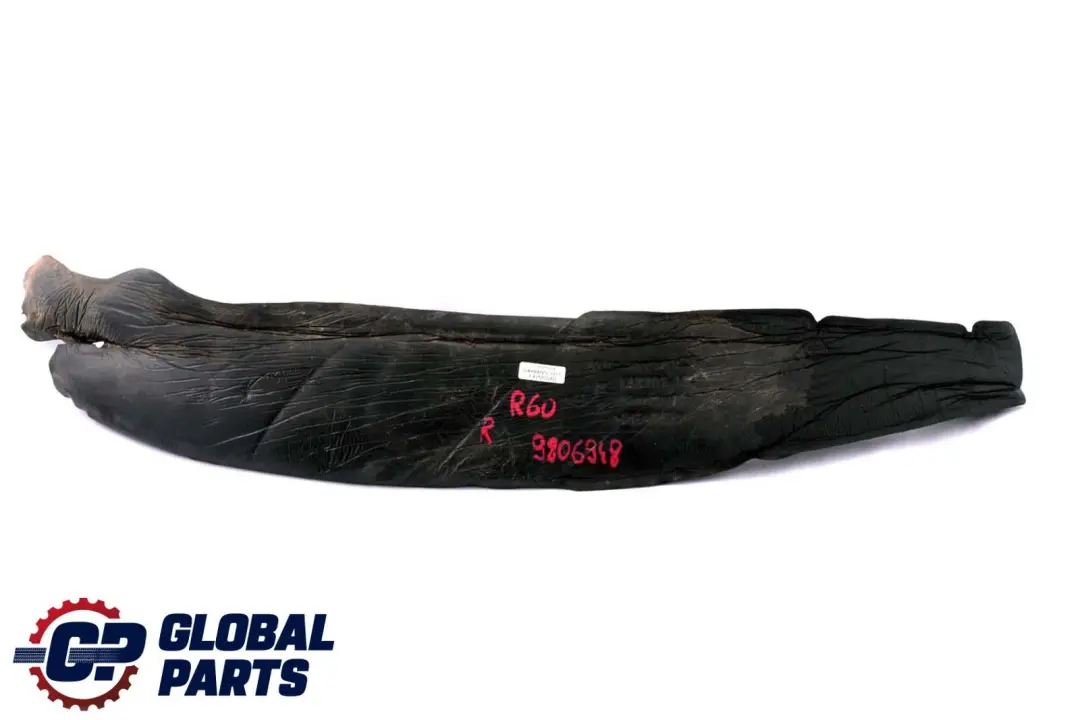 Panneau lateral d'insonorisation avant droit pour Mini Cooper R60 R61 à propos du numéro de pièce 9806948 Mini Cooper R60 R61 Panneau lateral d'insonorisation avant droit - SKU 9806948 - Numéro de pièce 9806948