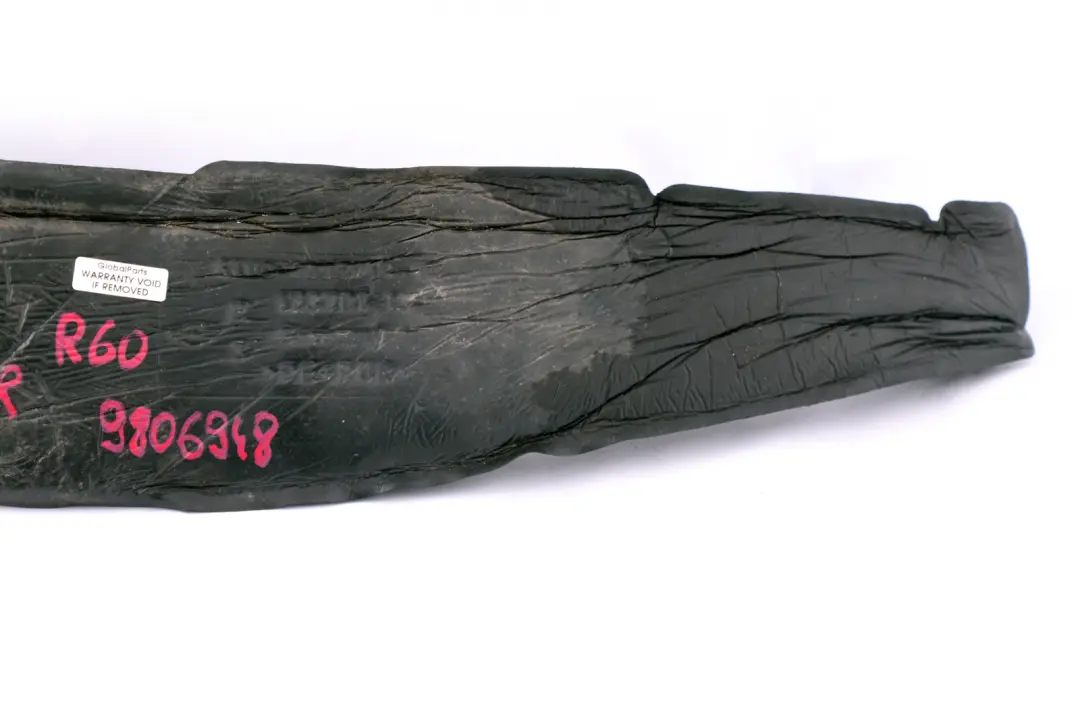 Panneau lateral d'insonorisation avant droit pour Mini Cooper R60 R61 à propos du numéro de pièce 9806948 Mini Cooper R60 R61 Panneau lateral d'insonorisation avant droit - SKU 9806948 - Numéro de pièce 9806948