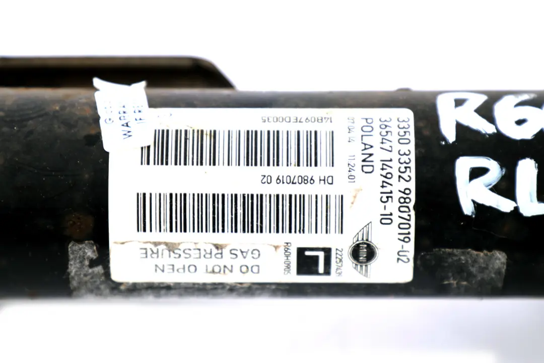 Stoß Dämpfer Mini R60 R61 Hinten Links Federbein Aufhängung für mit Teilenummer 9807019 Stoß Dämpfer Mini R60 R61 Hinten Links Federbein Aufhängung - SKU 9807019 - Teilenummer 9807019