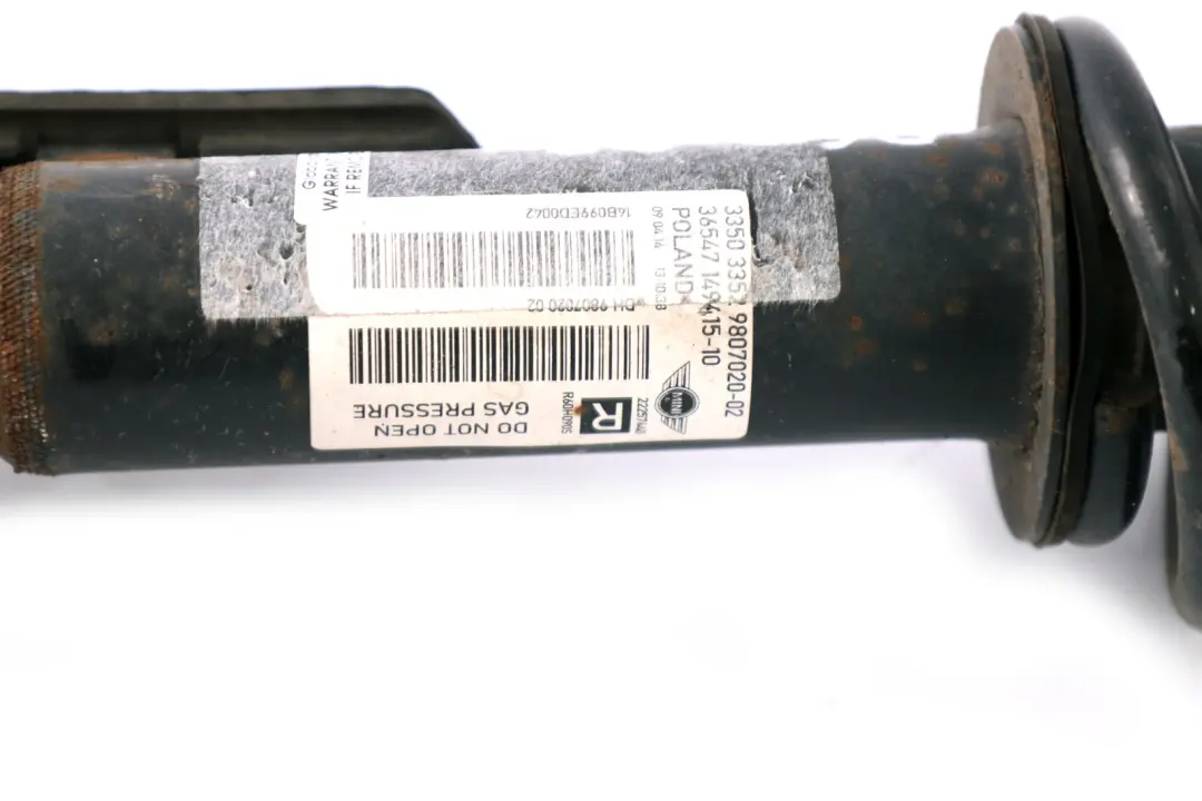Right O/S Spring Strut Suspension Shock Absorber Damper to Mini R60 R61 Rear with Part number 9807020 Mini R60 R61 Rear Right O/S Spring Strut Suspension Shock Absorber Damper - SKU 9807020 - Part number 9807020