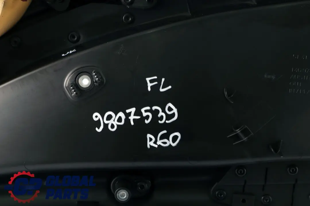 Front Left N/S Door Card Trim Panel Carbon Black Beige to Mini Countryman R60 with Part number 9807539 Mini Countryman R60 Front Left N/S Door Card Trim Panel Carbon Black Beige - SKU 9807539 - Part number 9807539