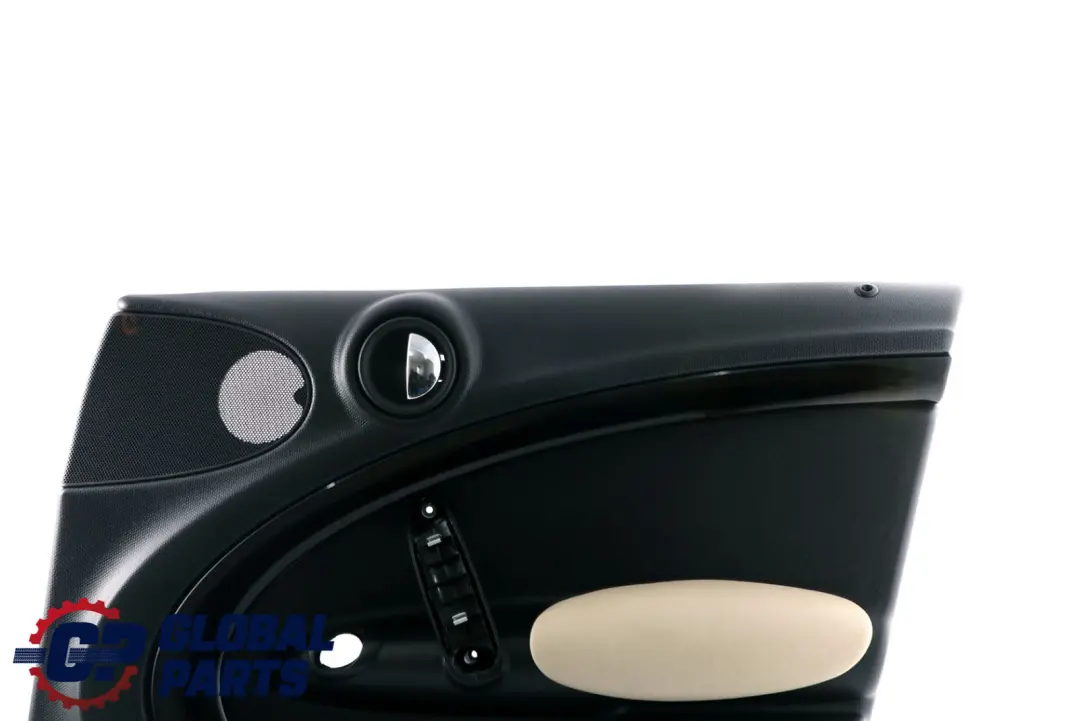 Front Right O/S Door Card Trim Panel Carbon Black Beige to Mini Countryman R60 with Part number 9807540 Mini Countryman R60 Front Right O/S Door Card Trim Panel Carbon Black Beige - SKU 9807540 - Part number 9807540