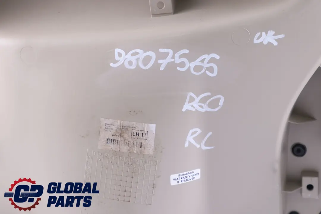 Left N/S Door Card Trim Panel Black Polar Beige to Mini Countryman R60 Rear with Part number 9807565 Mini Countryman R60 Rear Left N/S Door Card Trim Panel Black Polar Beige - SKU 9807565 - Part number 9807565