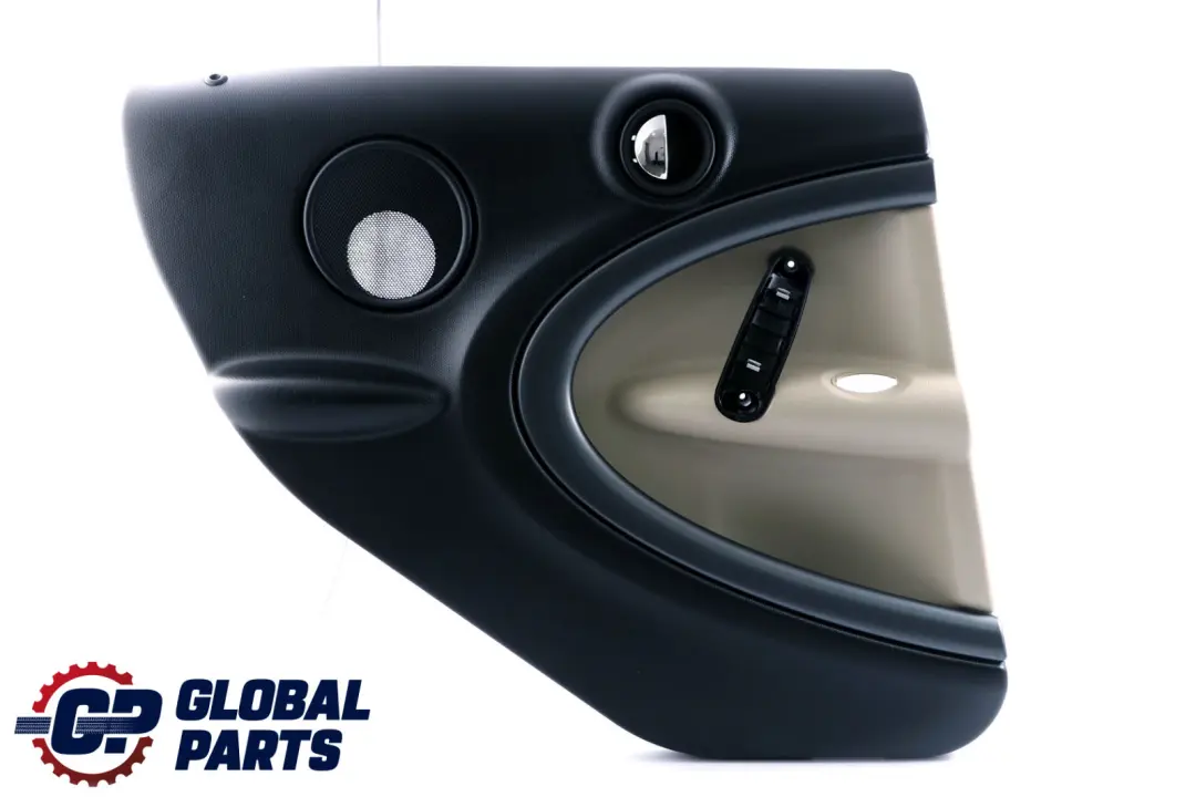 Left N/S Door Card Trim Panel Black Polar Beige to Mini Countryman R60 Rear with Part number 9807565 Mini Countryman R60 Rear Left N/S Door Card Trim Panel Black Polar Beige - SKU 9807565 - Part number 9807565