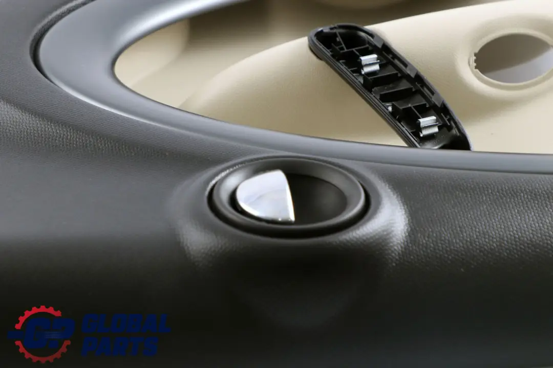 Right O/S Door Card Trim Panel Black Polar Beige to Mini Countryman R60 Rear with Part number 9807566 Mini Countryman R60 Rear Right O/S Door Card Trim Panel Black Polar Beige - SKU 9807566 - Part number 9807566