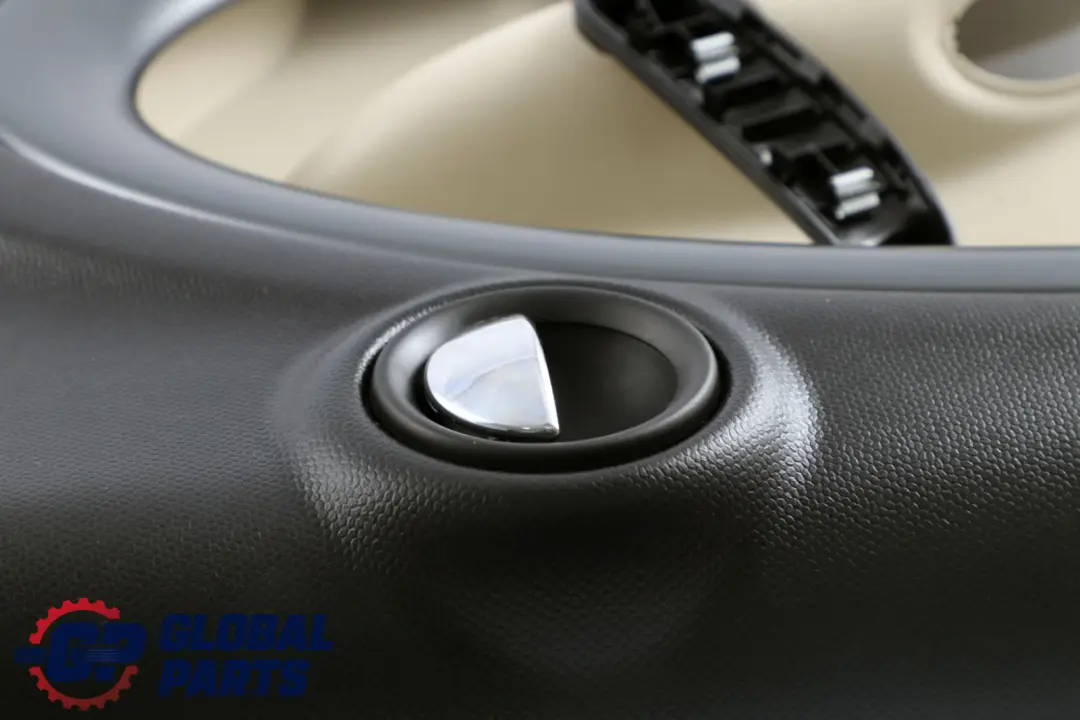 Right O/S Door Card Trim Panel Black Polar Beige to Mini Countryman R60 Rear with Part number 9807566 Mini Countryman R60 Rear Right O/S Door Card Trim Panel Black Polar Beige - SKU 9807566 - Part number 9807566