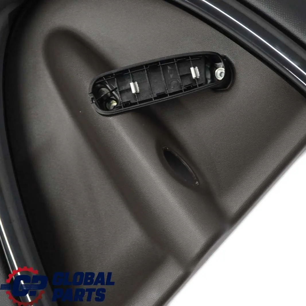 Left Door Card Trim Panel Black Dark Tobacco para Mini Countryman R60 Rear con número de pieza 9807605 Mini Countryman R60 Rear Left Door Card Trim Panel Black Dark Tobacco - SKU 9807605 - Número de pieza 9807605
