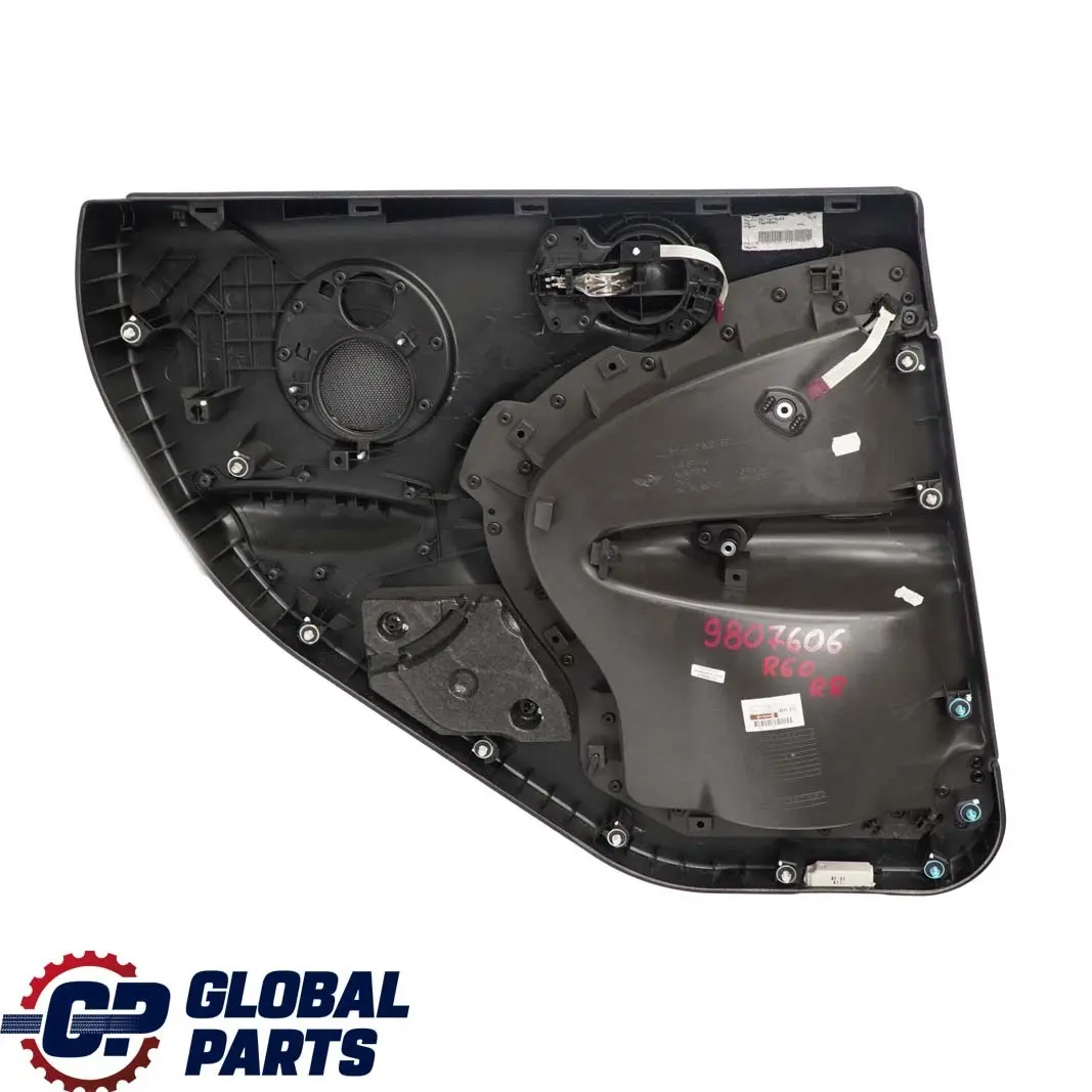 Mini Countryman R60 Garniture de Porte Arriere Droite Noir Fonce Tobacco Fonce - SKU 9807606 - Numéro de pièce 9807606
