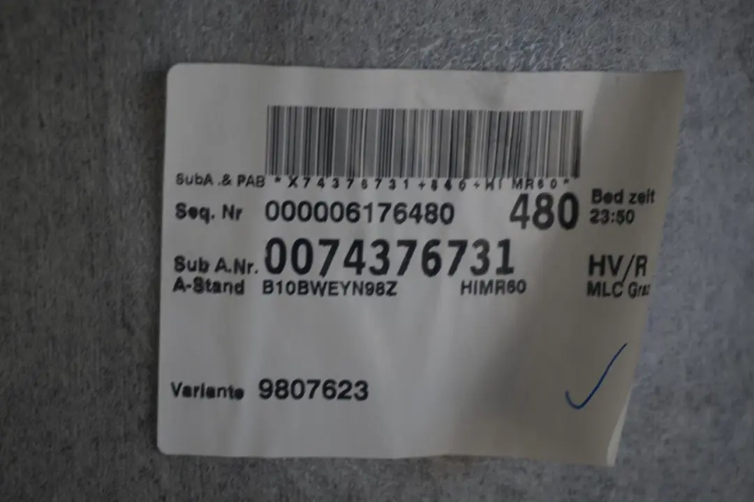 Complete Lift Up Slide Back Headlining Roof Lining Black Pillars to BMW Mini R60 with Part number 9807623 BMW Mini R60 Complete Lift Up Slide Back Headlining Roof Lining Black Pillars - SKU 9807623 - Part number 9807623