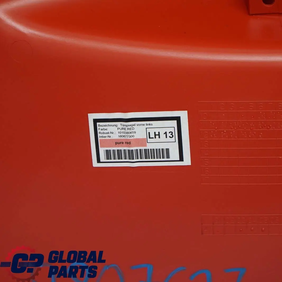 Frente Izquierda Tarjeta Puerta Panel Ajuste Negro Rojo Puro para Mini R60 con número de pieza 9807627 Mini R60 Frente Izquierda Tarjeta Puerta Panel Ajuste Negro Rojo Puro - SKU 9807627 - Número de pieza 9807627