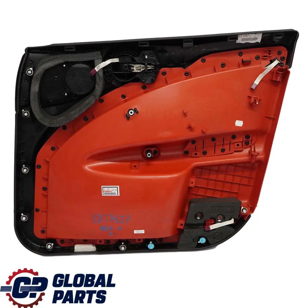 Frente Izquierda Tarjeta Puerta Panel Ajuste Negro Rojo Puro para Mini R60 con número de pieza 9807627 Mini R60 Frente Izquierda Tarjeta Puerta Panel Ajuste Negro Rojo Puro - SKU 9807627 - Número de pieza 9807627