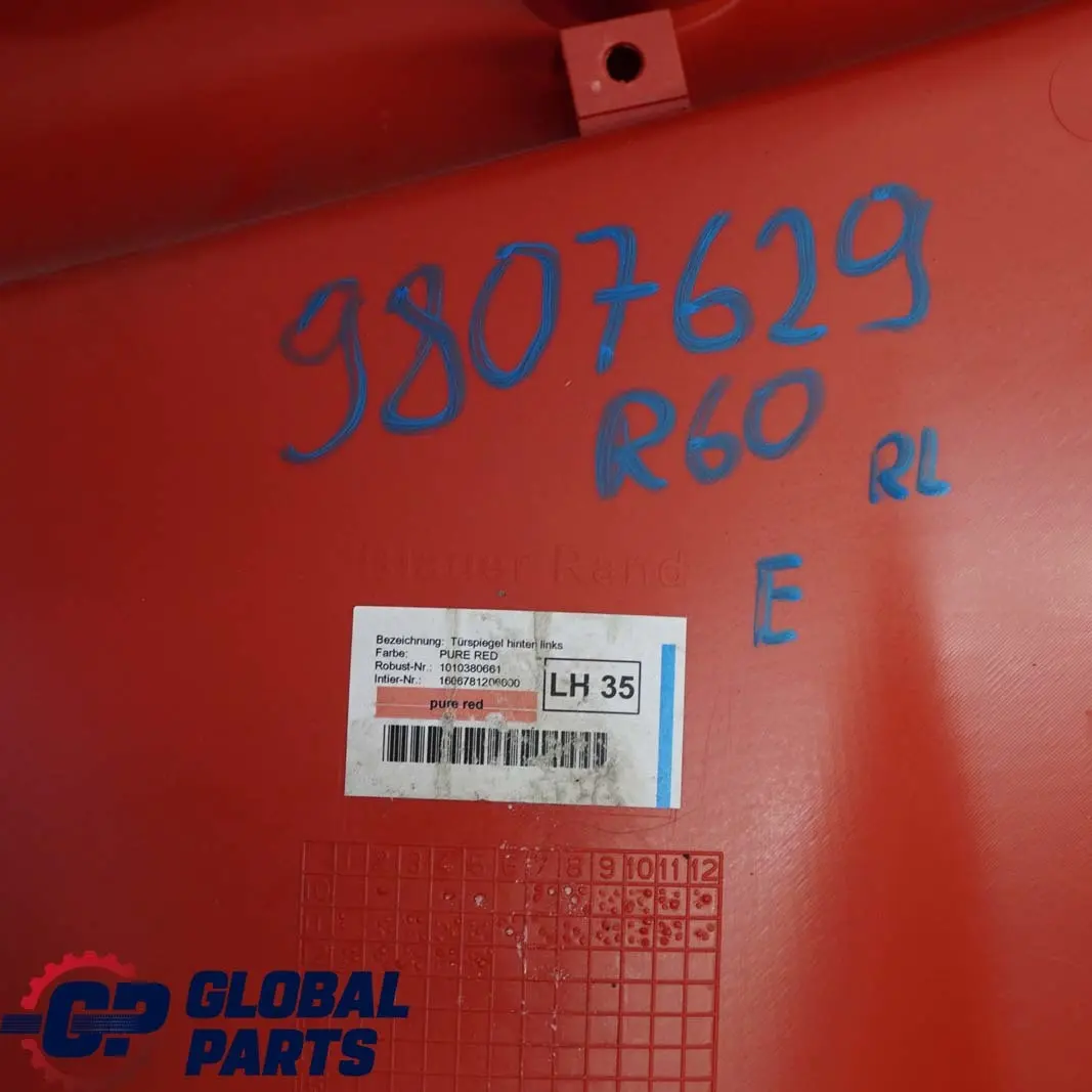 Türverkleidung Hinten Links Schwarz Pure Red Rot für BMW Mini Countryman R60 mit Teilenummer 9807629 BMW Mini Countryman R60 Türverkleidung Hinten Links Schwarz Pure Red Rot - SKU 9807629 - Teilenummer 9807629