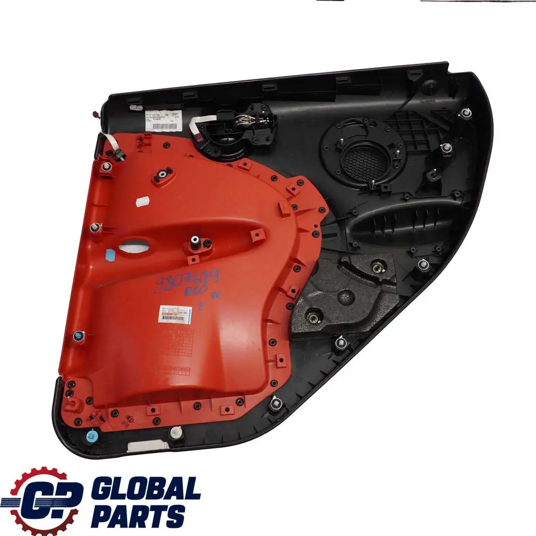 Left N/S Door Card Trim Panel Black Pure Red to BMW Mini Countryman R60 Rear with Part number 9807629 BMW Mini Countryman R60 Rear Left N/S Door Card Trim Panel Black Pure Red - SKU 9807629 - Part number 9807629