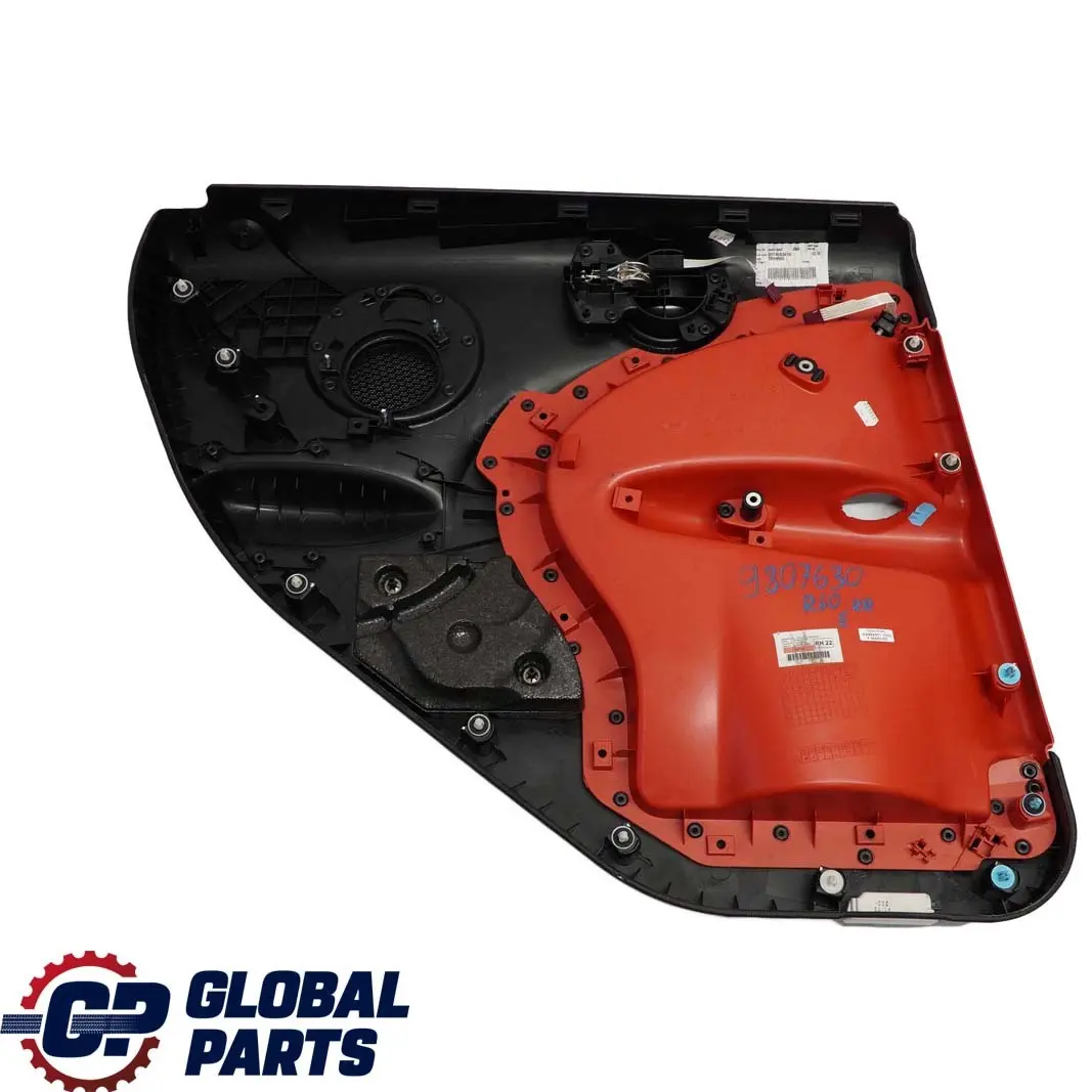 Mini Countryman R60 Garniture de Porte Arriere Droite Noir Pur Red Rouge - SKU 9807630 - Numéro de pièce 9807630
