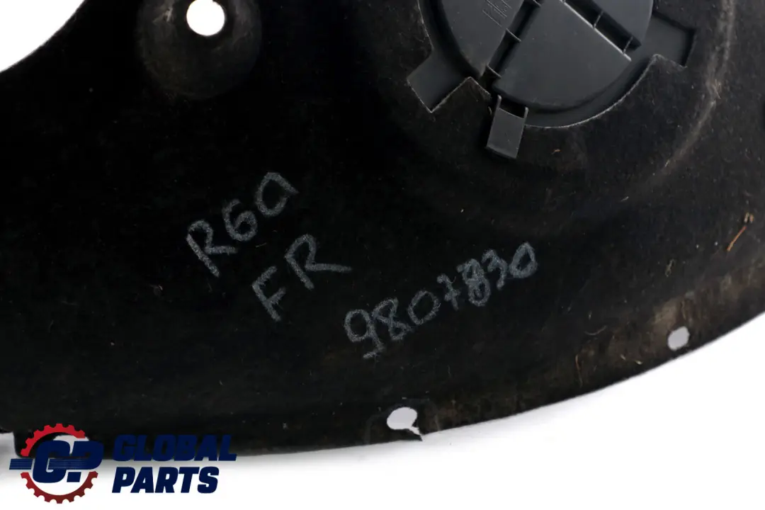 Front Wheel Arch Cover Splash Housing Trim Right O/S to Mini R60 R61 with Part number 9807830 Mini R60 R61 Front Wheel Arch Cover Splash Housing Trim Right O/S - SKU 9807830 - Part number 9807830
