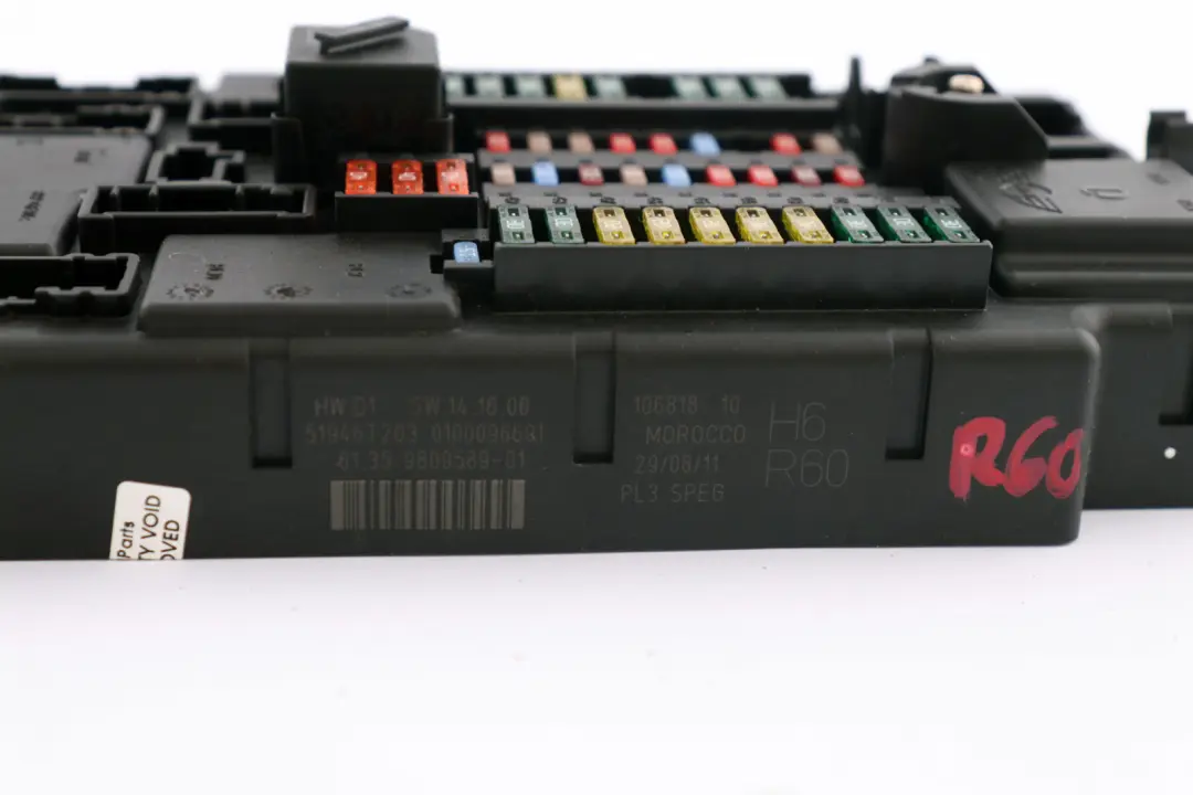 High PL3 SPEG H6 Fuse Distribution Box to BMW Mini Cooper R60 Countryman with Part number 9809381 BMW Mini Cooper R60 Countryman High PL3 SPEG H6 Fuse Distribution Box - SKU 9808589 - Part number 9809381