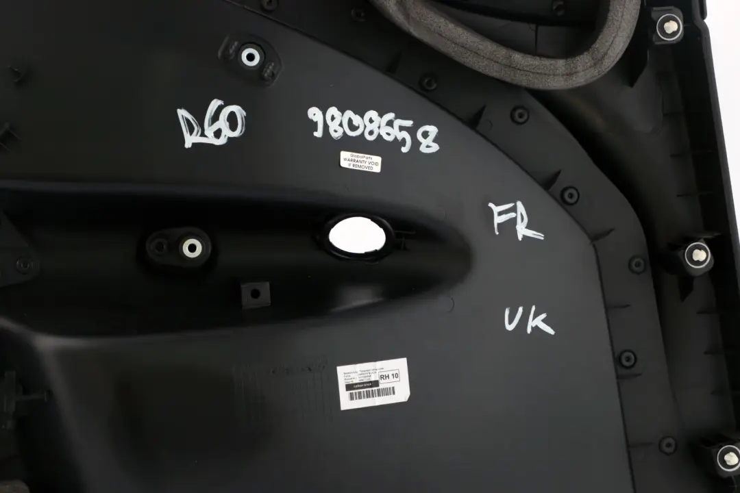 Front Right O/S Door Card Trim Panel Carbon Black to MINI Countryman R60 with Part number 9808658 MINI Countryman R60 Front Right O/S Door Card Trim Panel Carbon Black - SKU 9808658 - Part number 9808658