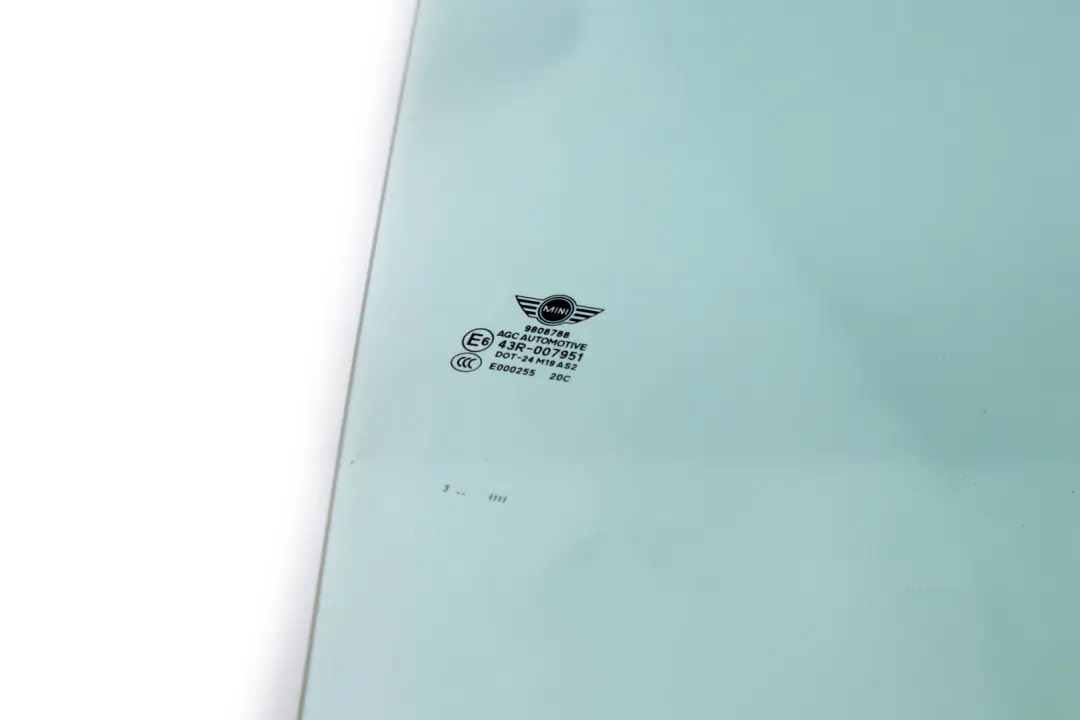 Mini Paceman R61 Delantero Derecho Ventana Puerta Vidrio AS2 - SKU 9808788 - Número de pieza 9808788