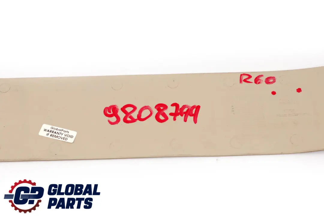 Einlegematte Schiene lang Mitte Polar Beige 9801475 für Mini Countryman R60 mit Teilenummer 9808799 Mini Countryman R60 Einlegematte Schiene lang Mitte Polar Beige 9801475 - SKU 9808799 - Teilenummer 9808799