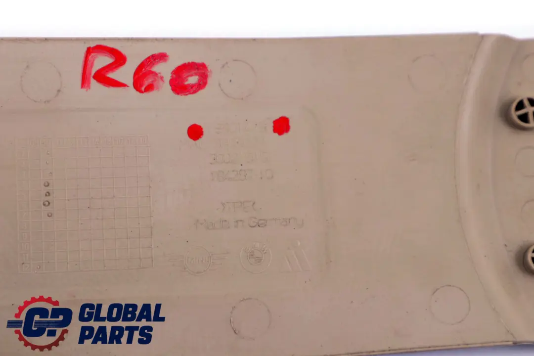 Einlegematte Schiene lang Mitte Polar Beige 9801475 für Mini Countryman R60 mit Teilenummer 9808799 Mini Countryman R60 Einlegematte Schiene lang Mitte Polar Beige 9801475 - SKU 9808799 - Teilenummer 9808799