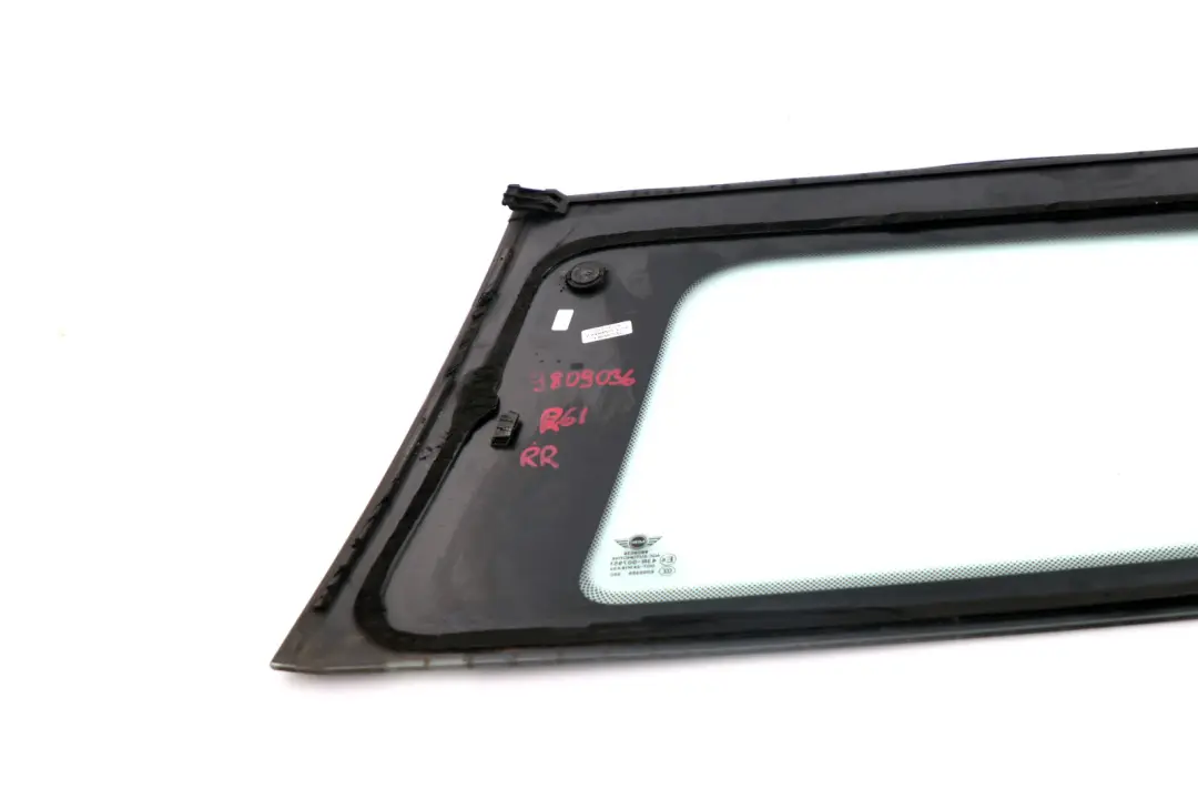 Mini Paceman R61 Side Fixed Glass Window AS2 Rear Right O/S - SKU 9809036 - Part number 9809036