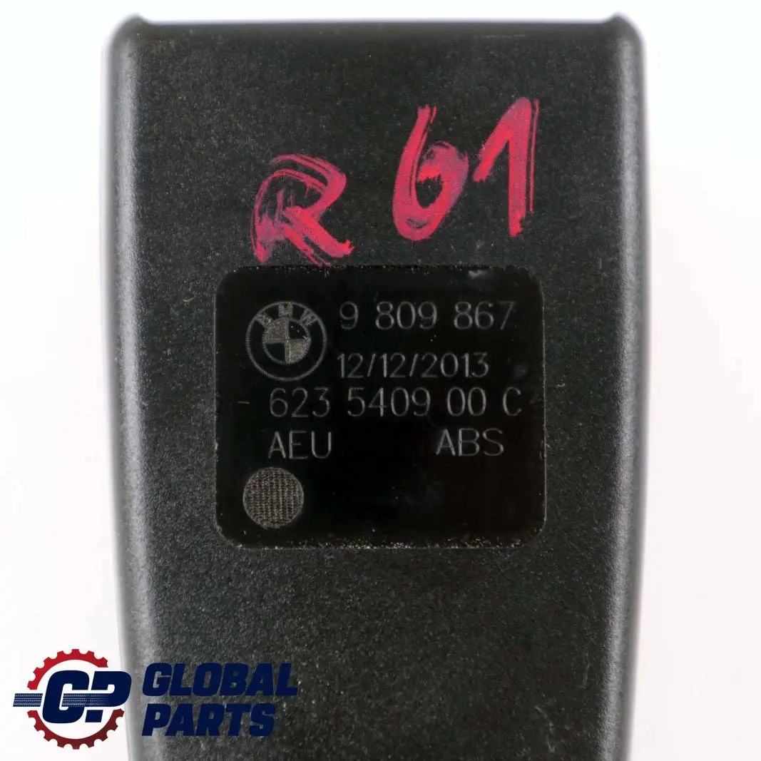 Boucle de ceinture arrière gauche pour Mini Paceman R61 à propos du numéro de pièce 9809867 Mini Paceman R61 Boucle de ceinture arrière gauche - SKU 9809867 - Numéro de pièce 9809867