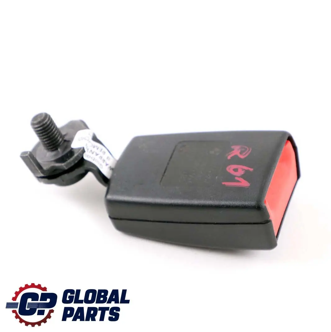 Asiento trasero izquierdo hebilla inferior del cinturón para Mini R61 con número de pieza 9809867 Mini R61 Asiento trasero izquierdo hebilla inferior del cinturón - SKU 9809867 - Número de pieza 9809867