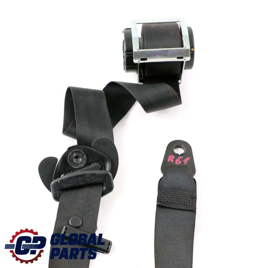 Mini R61 Asiento de Seguridad Cinturón Superior Delantero Derecho Negro - SKU 9809946 - Número de pieza 9809946