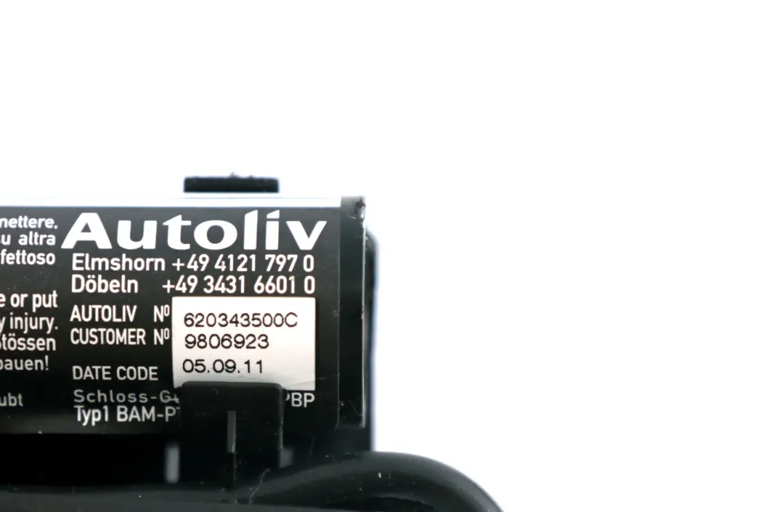 HebillaCinturón De Seguridad Mini R60 R61 Tensor De Cinturón Delantero Izquierdo para con número de pieza 9809949 HebillaCinturón De Seguridad Mini R60 R61 Tensor De Cinturón Delantero Izquierdo - SKU 9809949 - Número de pieza 9809949