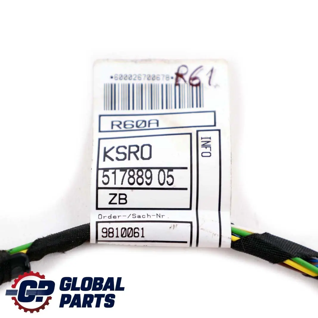 Kabelsatz Kabelbaum Kabel TĂĽr Hinten Links Rechts für Mini Paceman R61 mit Teilenummer 9810061 Mini Paceman R61 Kabelsatz Kabelbaum Kabel TĂĽr Hinten Links Rechts - SKU 9810061 - Teilenummer 9810061