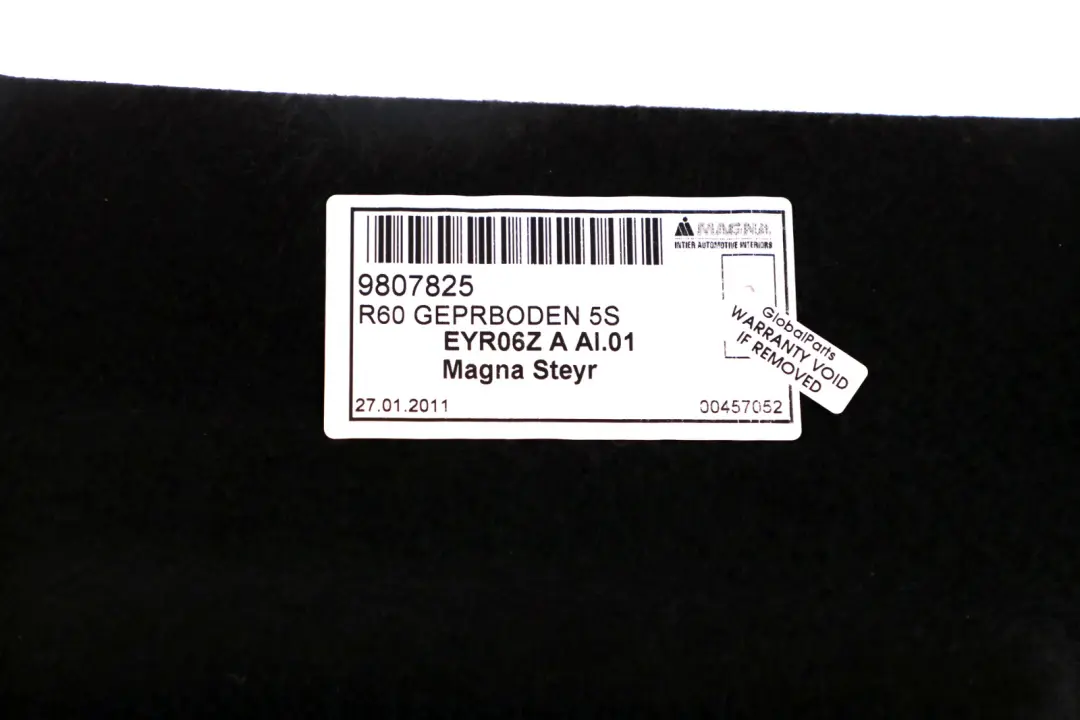 BMW MINI Countryman R60 1 Boot Trunk Floor Trim Panel Cover - SKU 9810908-1 - Part number 9810908