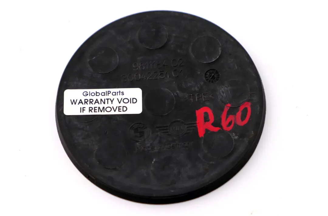 Mini Cooper R60 R61 Rubber Insert Drink Holder Centre Console - SKU 9811184 - Part number 9811184