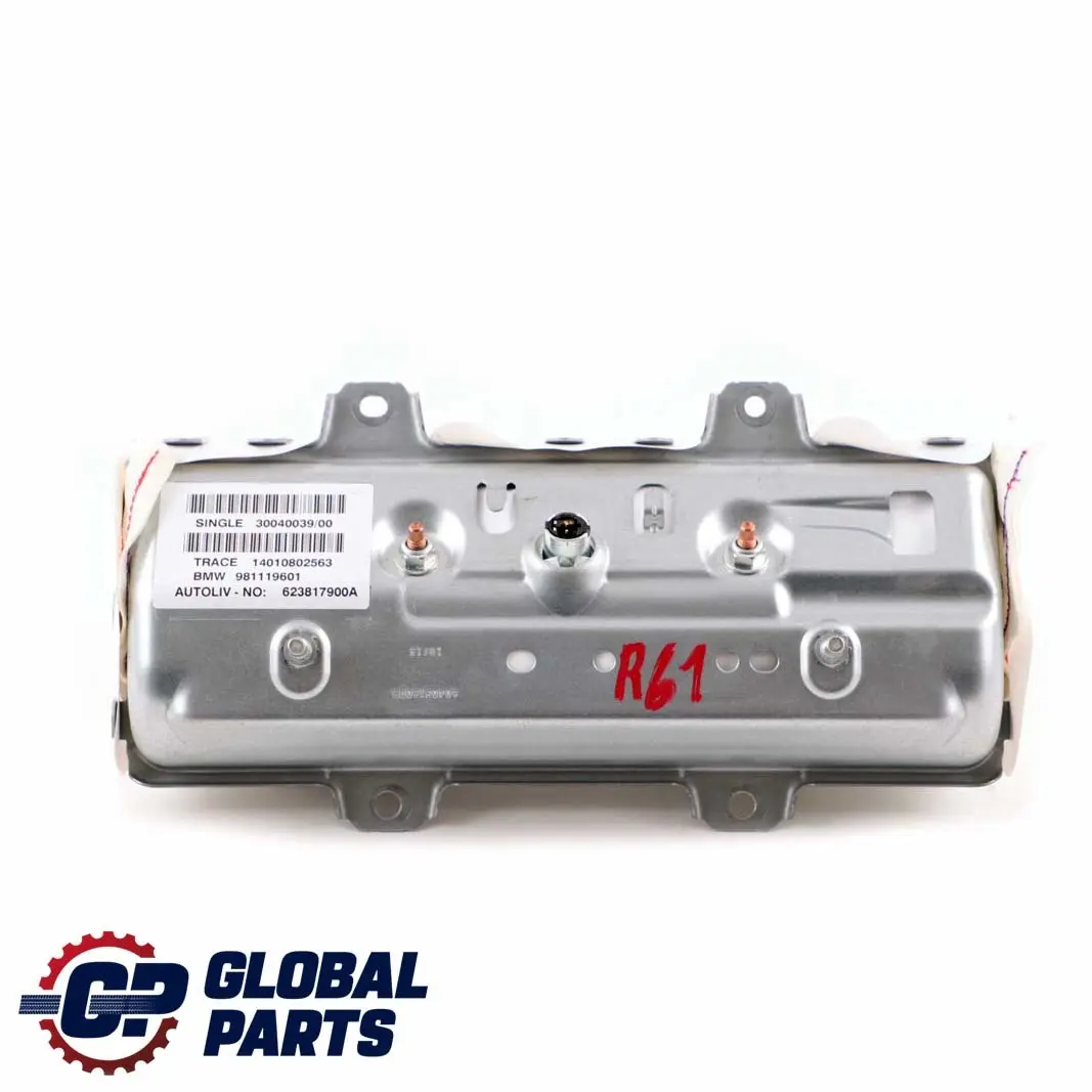 Front Airbag Mini R60 R61 Passenger Dashboard to with Part number 9811196 Front Airbag Mini R60 R61 Passenger Dashboard - SKU 9811196 - Part number 9811196