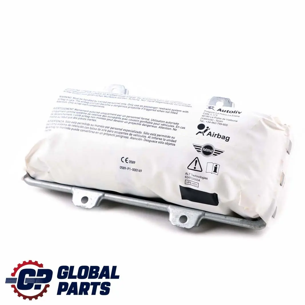  Airbag Frontal Mini R60 R61 Passager Tableau De Bord - SKU 9811196 - Numéro de pièce 9811196