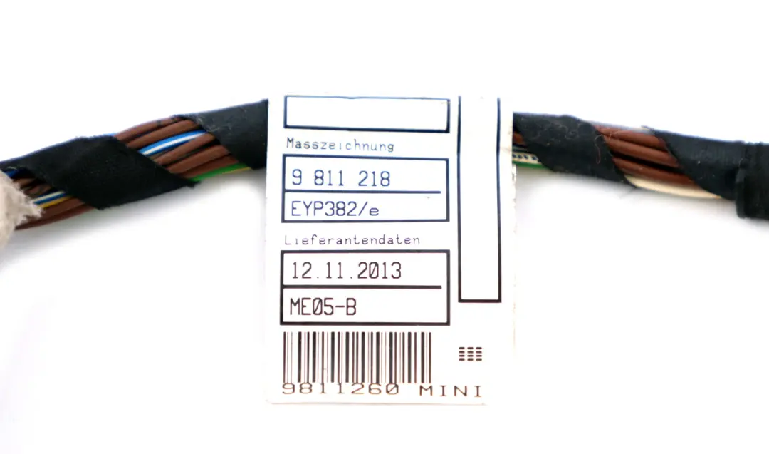 BMW Mini Cooper R60 Wiring Passenger Loom Front Door Cables Left N/S - SKU 9811260 - Part number 9811260