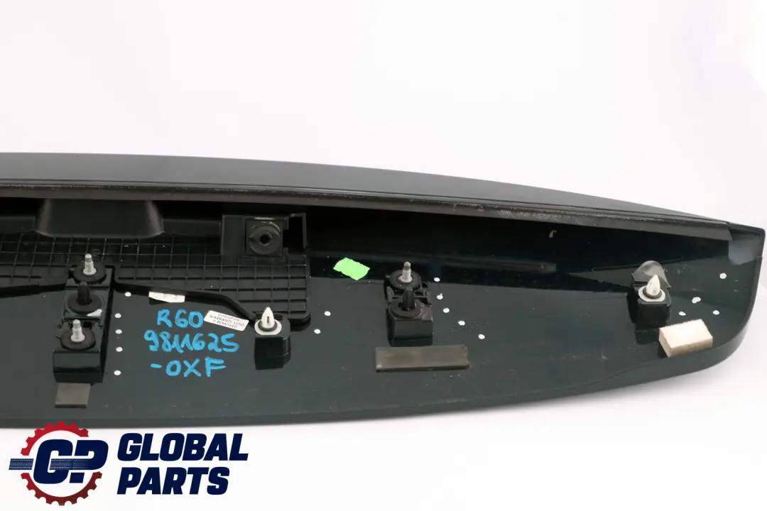 Boot Spoiler Oxfordgruen Oxford Green to BMW Mini Countryman R60 Rear Tailgate with Part number 9811625 BMW Mini Countryman R60 Rear Tailgate Boot Spoiler Oxfordgruen Oxford Green - SKU 9811625-OXF - Part number 9811625
