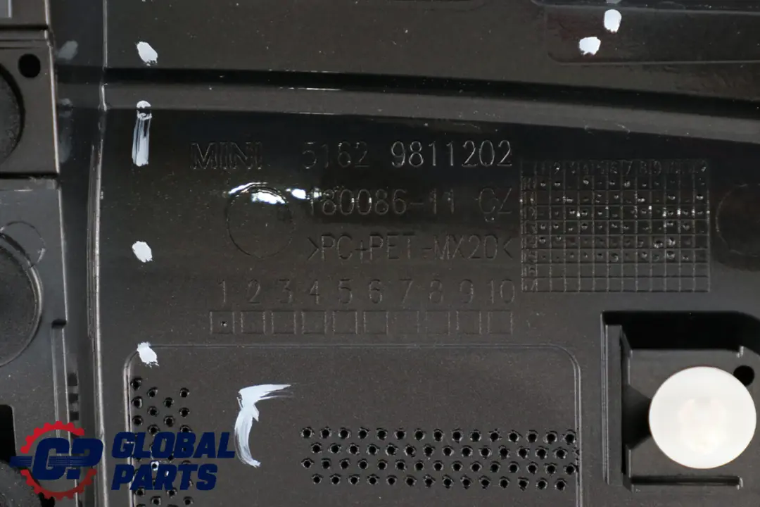 BMW Mini Countryman R60 Rear Tailgate Boot Spoiler Midnight Grey Metallic - SKU 9811626-MNG - Part number 9811626