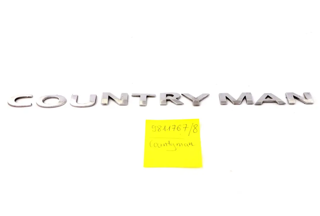 Schriftzug Embleme COUNTRYMAN für Mini Countryman R60 mit Teilenummer 9811767 Mini Countryman R60 Schriftzug Embleme COUNTRYMAN - SKU 9811767 - Teilenummer 9811767